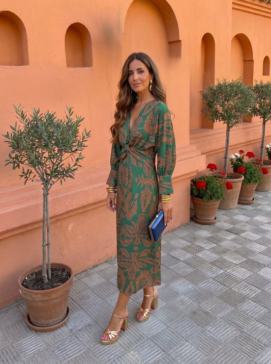 Silvia - Vestito midi stampato