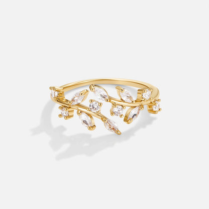 Anello in Vite di Cristallo in Oro 18K