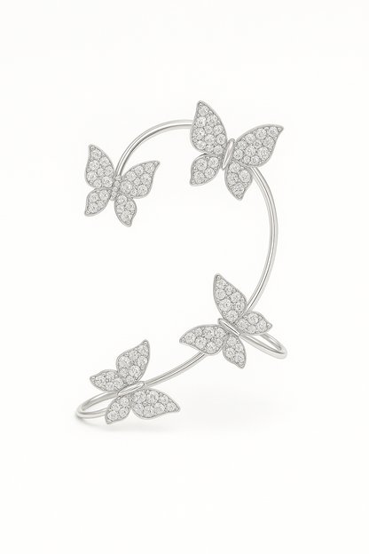 Cuff per Orecchio a Farfalla Celestia – Paio