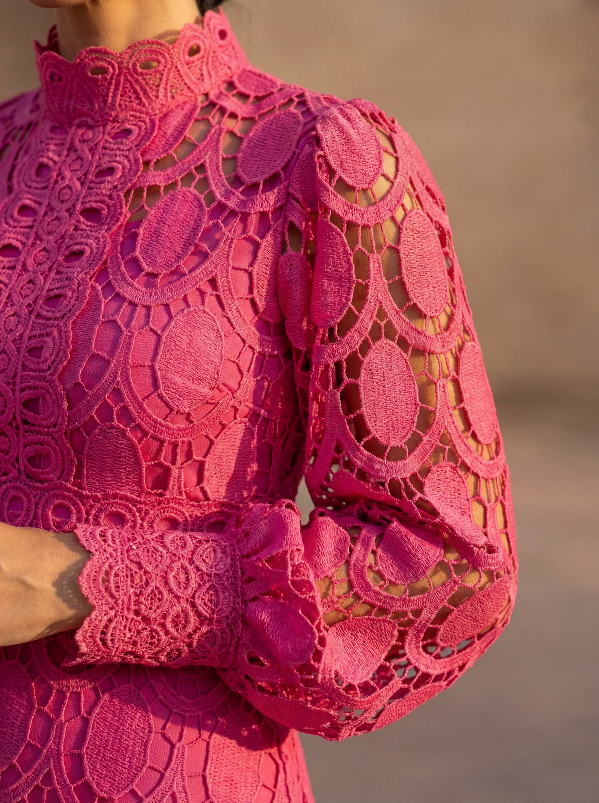 Carla - Abito in pizzo primaverile