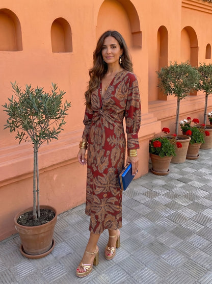 Silvia - Vestito midi stampato