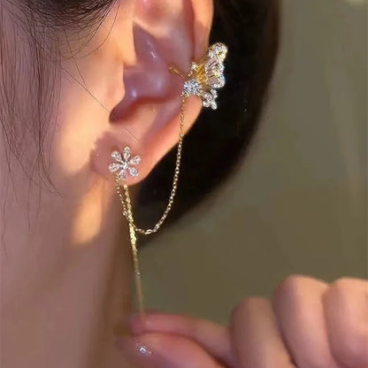 Bracciale Auricolare a Forma di Fiore – Coppia