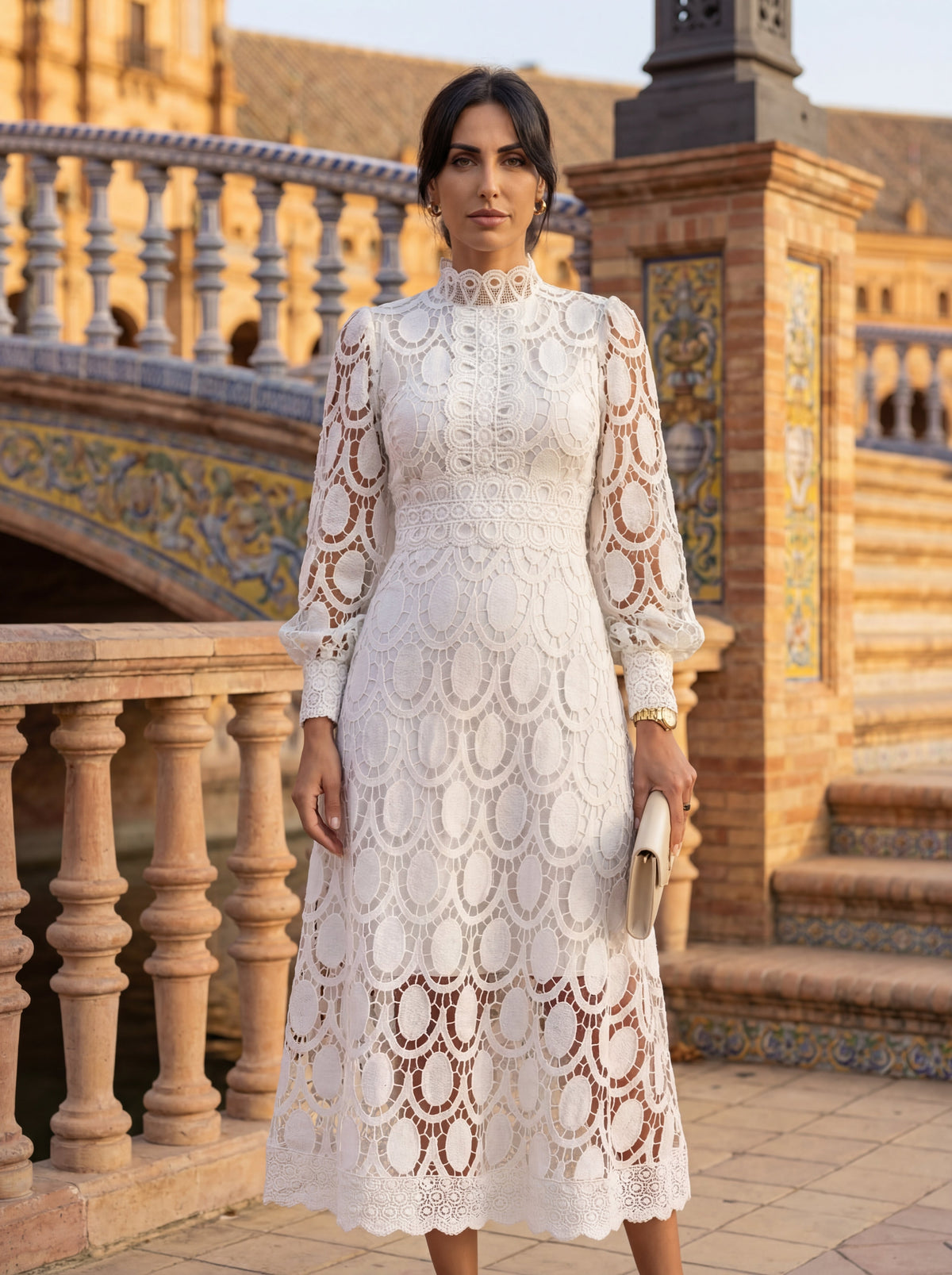 Carla - Abito in pizzo primaverile