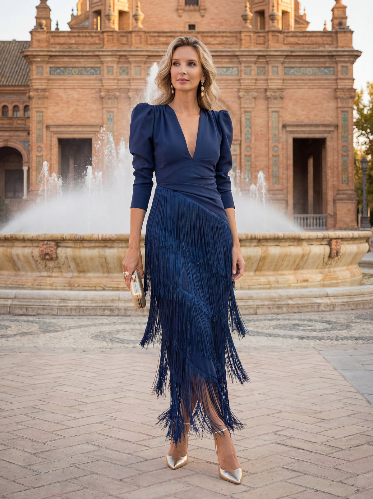 Rosella - Vestito con frange