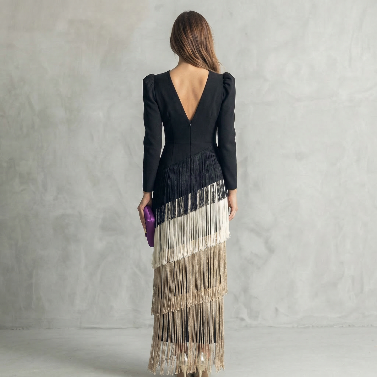 Rosella - Vestito con frange