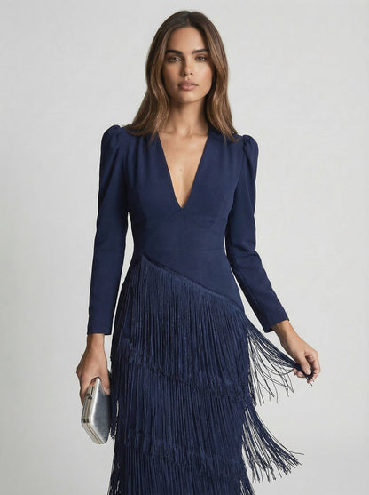 Rosella - Vestito con frange