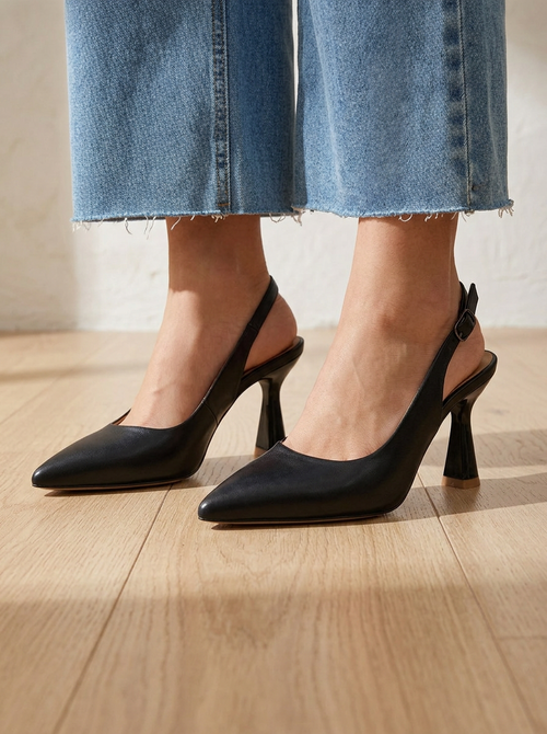 Sophia | Eleganti Tacchi Slingback Nero